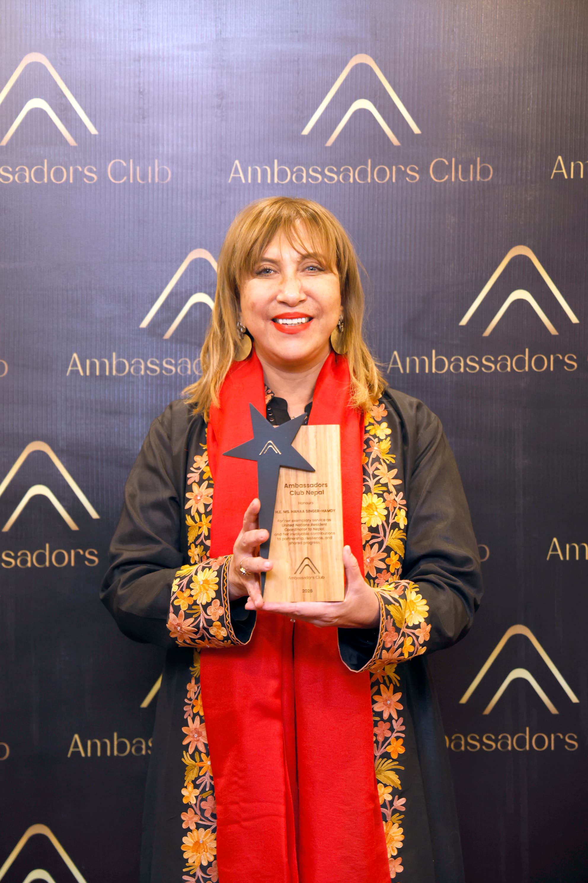 UNRC-Nepal Hanaa Singer-Hamdy Awarded the `Recognition Award 2025´ by the Ambassadors Club Nepal photo 9