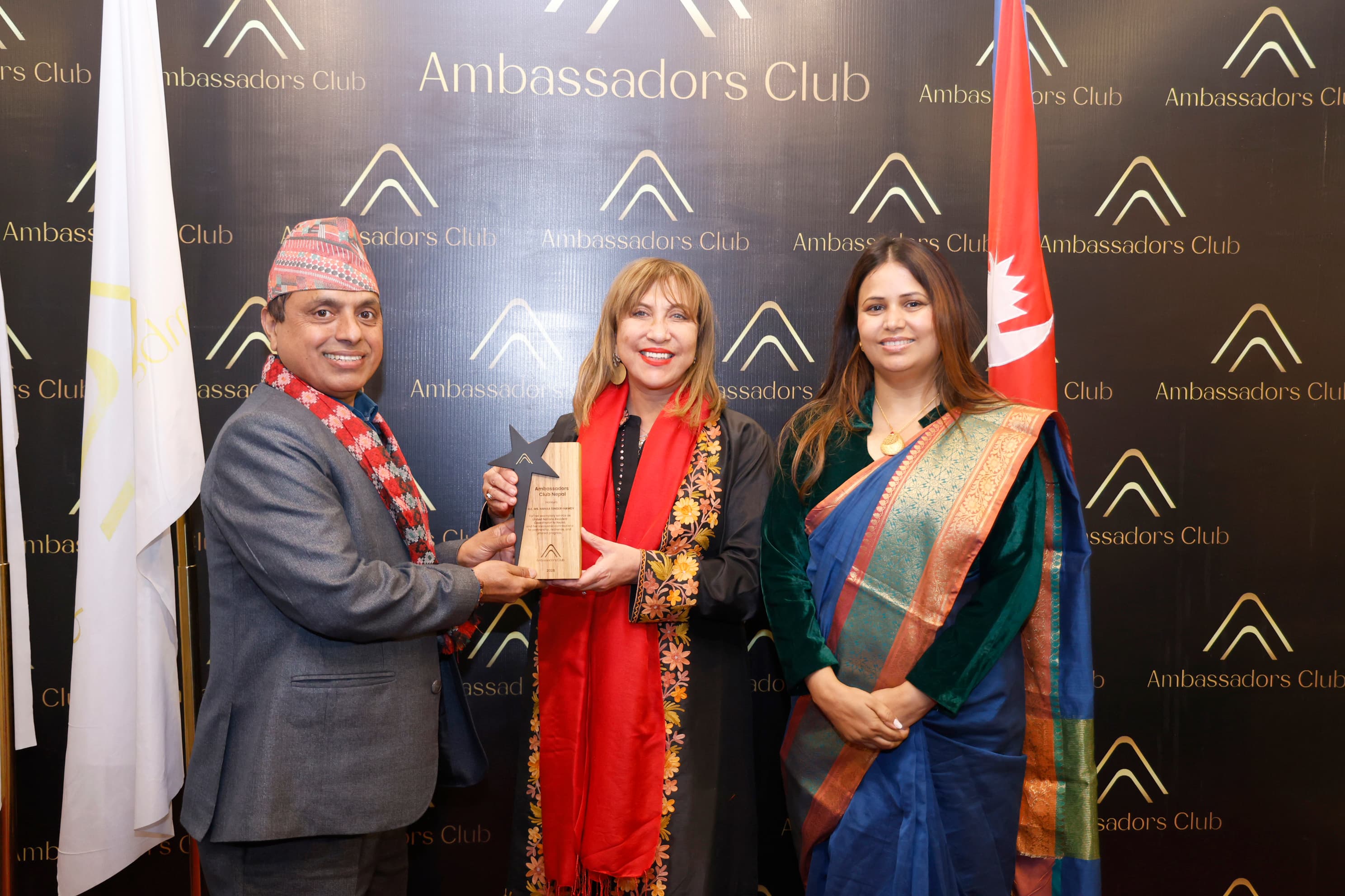 UNRC-Nepal Hanaa Singer-Hamdy Awarded the `Recognition Award 2025´ by the Ambassadors Club Nepal photo 8