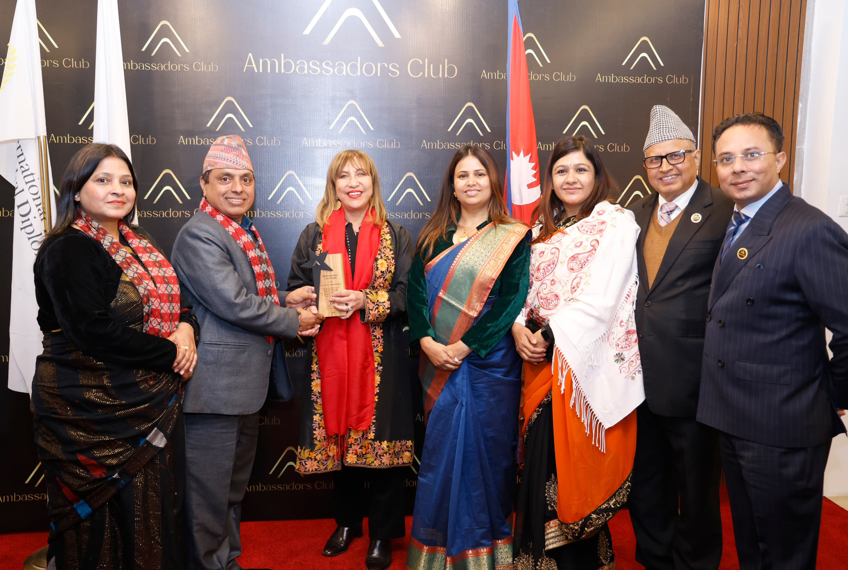 UNRC-Nepal Hanaa Singer-Hamdy Awarded the `Recognition Award 2025´ by the Ambassadors Club Nepal photo 7