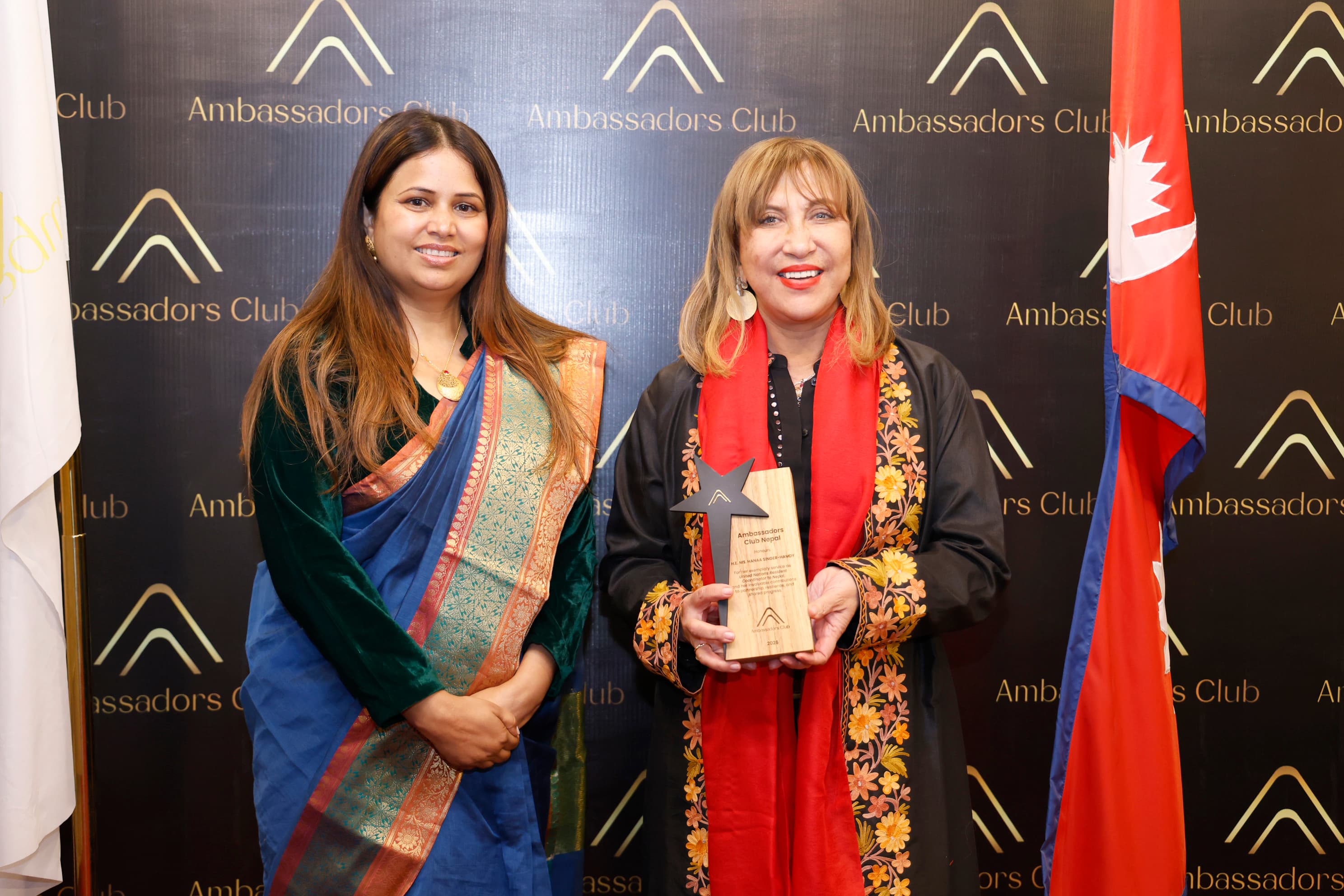 UNRC-Nepal Hanaa Singer-Hamdy Awarded the `Recognition Award 2025´ by the Ambassadors Club Nepal photo 4